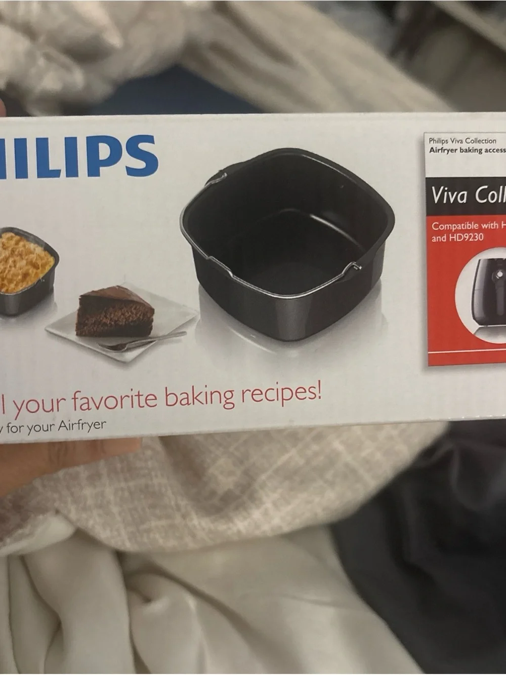 Philips Black Square Nonstick Bake Pan with Removable Handle